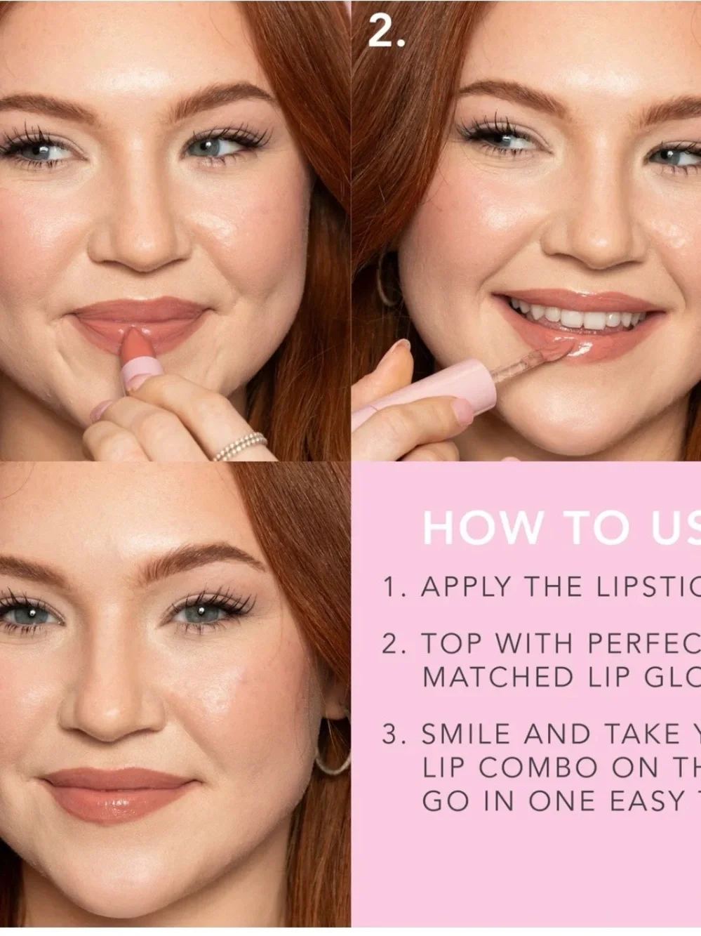 Doll 10 Nude Pink Lipstick & Gloss Duo - petal kiss